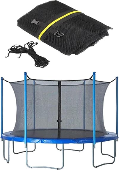 Trampoline net - Veiligheidsnet vervanging - Veilig spelen - Universele pasvorm - 6FT - Zwart