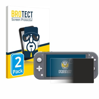 BROTECT - privacy screenprotector voor Nintendo Switch Lite - Folie Beschermfolie Blauwlichtfilter 2 Stuks
