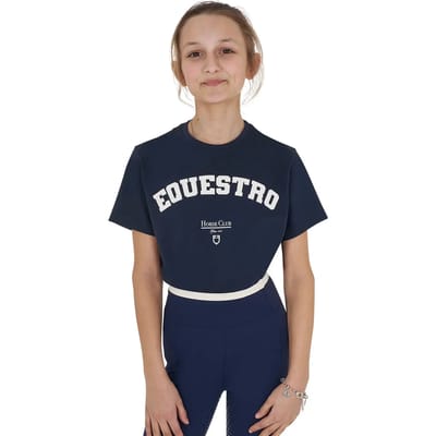 Katoenen meisjes-T-shirt Equestro Horse Club