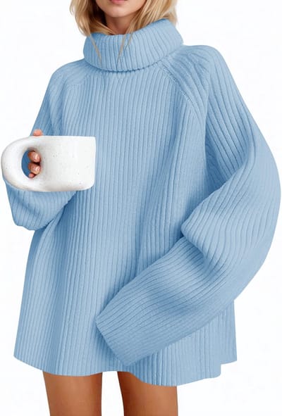 Damestrui Oversized - Coltrui - Lange Mouwen - Fijn Gebreid - Casual/Elegant - Hoogwaardig Materiaal