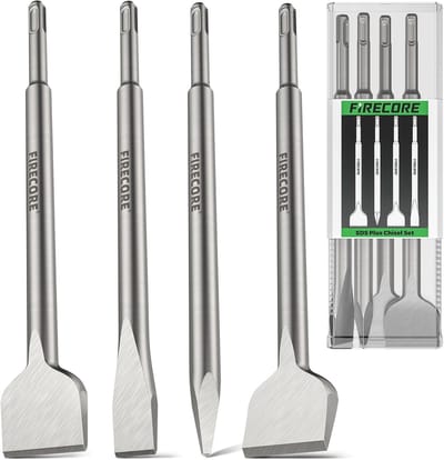 SDS Beitelset - Boorhamer Beitels - Tegels Verwijderen - Vier Delig Set - 25cm Lengte