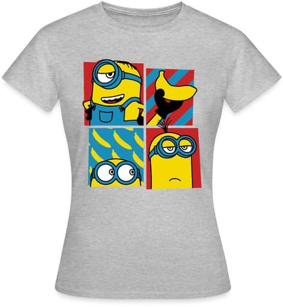 Minion Stuart Bob Kevin Humor T-Shirt Dames