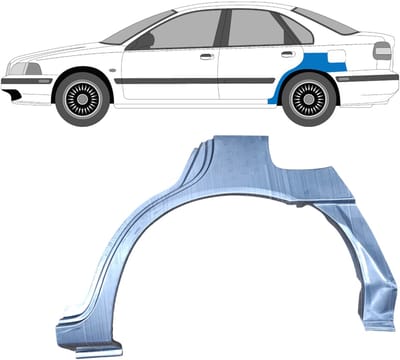 Reparatiepaneel achterspatbord voor Volvo S40 V40 1995-2004 / Links