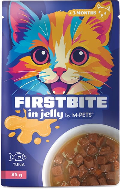 M-PETS firstbite in gelei tonijn 85g pouch - 12st per display - per 12