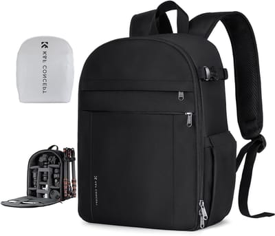 Fotografietas voor Camera's met Laptopcompartiment, Regenhoes en Statiefvak - Ideaal voor Reisfotografie en Lensaccessoires