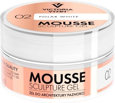 VICTORIA VYNN | Mousse Gel 02 Polar White - gellak - gelpolish - nagels - nagelstyliste - manicure - nagelverzorging - lak - gelnagels - gel - polish - buildergel - moussegel - opbouwgel - Caramdia - 15 ml
