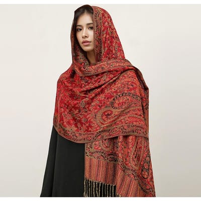 Pashmina Boheemse Hijab Sjaal Lange Moslim Kasjmier Sjaal Vrouwen Foulard Zachte Tulband Hoofdbanden Winter Dames Hoofdband Luxe brown