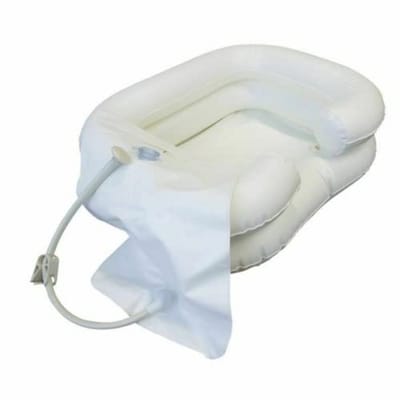 Draagbare Hoofdwasbak voor Ouderen en Bedlegerige Patiënten – Makkelijk Haarwassen in Bed met Opblaasbare Badkuip