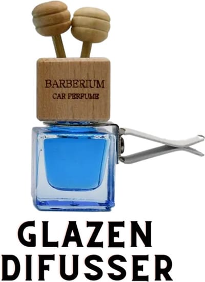 BARBERIUM AUTO GEUREN Ventilatie Houder HOUTEN Dop , 7ml - NR 39 - BLACK OPIUM