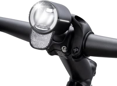Led-fietslamp 60 lux met StVZO-goedkeuring en reflector voor e-bikes