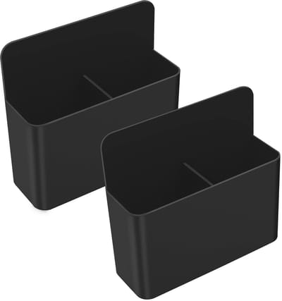 Dailygoody - Magnetische markeerhouder - Pennenhouder - Duurzaam en robuust - Zwart - Schoolbenodigdheden - Geschikt voor whiteboards en koelkast