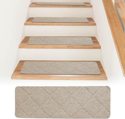 15 Stuk Antislip Trapmatten 55 x 19 cm Herbruikbare Zelfklevende Matten voor Trapbescherming en Veiligheid