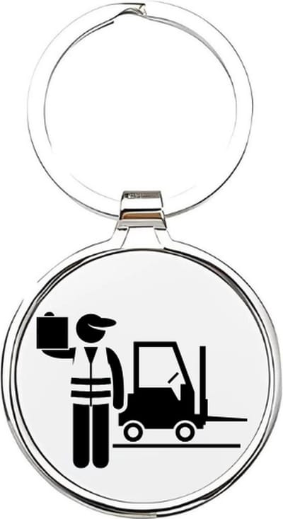 Akyol - magazijnmedewerker Sleutelhanger - Werk - de beste magazijnmedewerker - magazijn - logistiek - logistiekmedewerker - afdeling supply chain - supply chain - werk - cadeau voor je collega - 4 x 7,5 CM