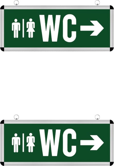 LED Noodverlichting WC - 2 Pack - Rabonta - Hangend - 3W