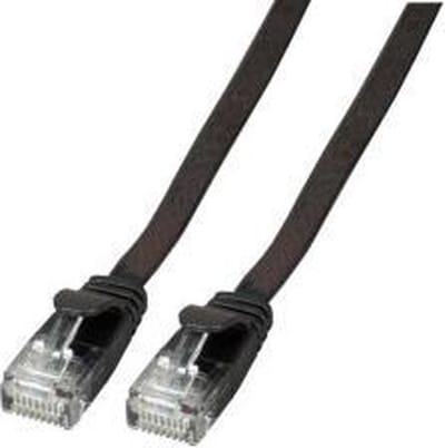 CAT6a UTP kabel 0.5 meter Zwart