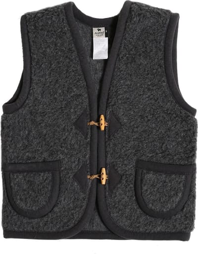 Alwero bodywarmer Alpen Junior Antraciet 104-110