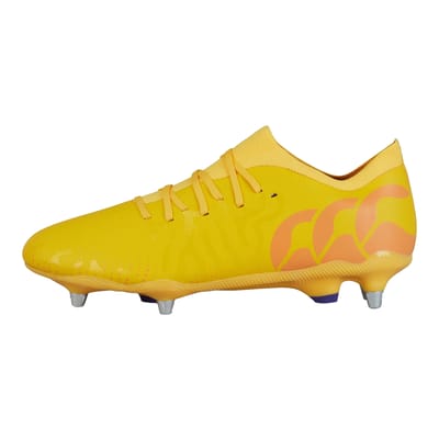 Canterbury Unisex Adult Speed Infinite Team Soft Ground Rugbyschoenen (Mars Rood/Amber Geel/Oranje Crush)