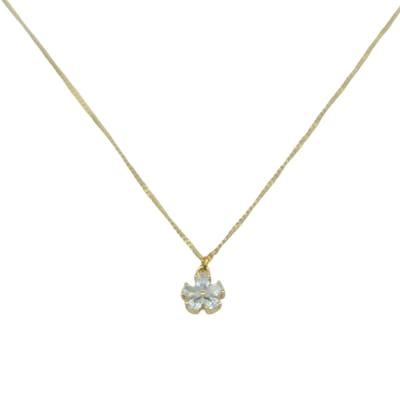 Daisy Mini Flower Necklace Gold 18K