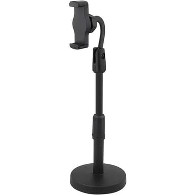 Bureaustatief voor Telefoon Smartphone Iphone met Telefoonhouder Standaard Beugel Statief voor Mobiel Telefoon Statief Standaard Tafel black