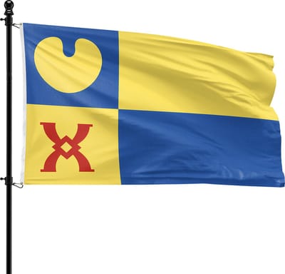 VlagDirect - Geldrop-Mierlo vlag - Gemeente Geldrop-Mierlo vlag - 90 x 150 cm.