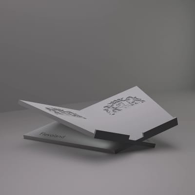 3d-gezellig Boekenstandaard Frevoland - Boekensteun - Boekenhouder - Book Holder - 37*25*10 cm - Grijs - 100% gerecycled PLA (bioplastic)