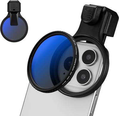Clip-on 58mm CPL filter voor fotografie, vermindert reflecties en verbetert kleuren