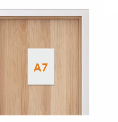 10 stuks - A7 Zelfklevende Insteekhoes / Transparant Flexibel Hoesje met opening aan de korte zijde