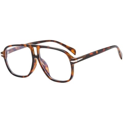 Vintage Oversized Piloten Zonnebril Dames Grote Zwarte Oranje Winddichte Bril Voor Dames Oogmode Populaire Mode Other