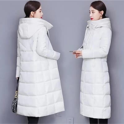 Hiver Version Coréenne du Manteau en Coton Veste en Coton Mi-longue pour Femme Veste en Coton Duveté pour Femme Veste en Coton Épaissie et Slim Veste XXXXXL