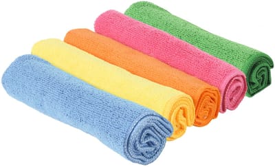 Ultra Clean microvezel huishoud - schoonmaakdoekjes - 5x stuks - gekleurd - hoge kwaliteit - 40 cm - Vaatdoekjes - Wonderdoeken - Microvezeldoekjes