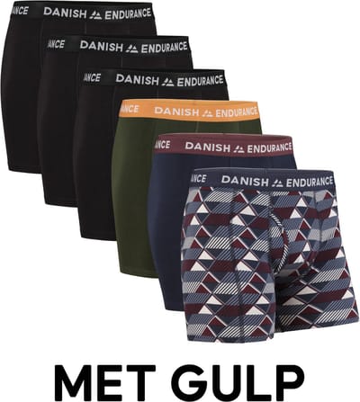 DANISH ENDURANCE Boxershorts - Katoenen Ondergoed - Klassieke Pasvorm - Heren - 6 paar - 3XL