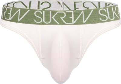 Sukrew Classic String Ecru - Maat XS - Herenstring - Mannen String - Grote Pouch