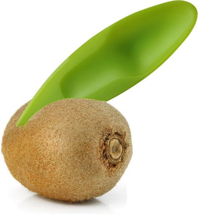 Kiwi Lepel/Mes | Kunststof | 10,5cm | Ideaal voor kinderen | 3, 5 of 8 stuks hoge korting!