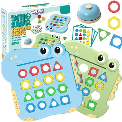 Woopie Montessori Dinosauruspuzzel Matchvormen Vaardigheidsspel - UNI