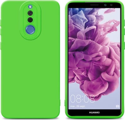 Cadorabo Hoesje geschikt voor Huawei MATE 10 LITE in FLUID GROEN - Beschermhoes gemaakt van flexibel TPU silicone Cover Fluid Case