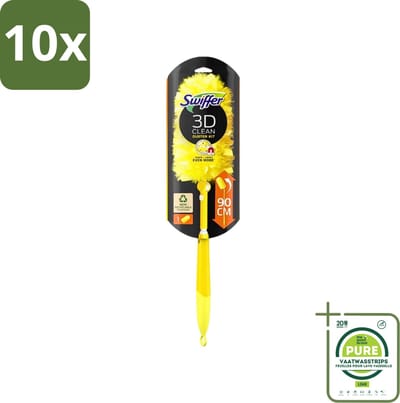 10 x Swiffer - Duster XXL - Telescopische Plumeau - 360° Stofverwijdering - Handvat + 1 Doek - Grootverpakking - Stofverwijdering - Stofdoek - Stofvrij - Stofvrij Interieur - Stofvrij Huishouden