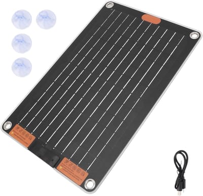 Zonnepaneel Oplader - Draagbare Energie - Buiten Opladen - Ultra Dun Ontwerp - 5V2A - Zwart