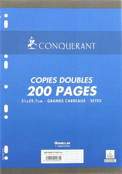 CONQUERANT Sept kanzleipapier, 170 x 220 mm, SEYES liniëring