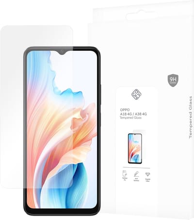 Cazy screenprotector geschikt voor OPPO A18 (4G) / A38 (4G) - Screenprotector Gehard Glas