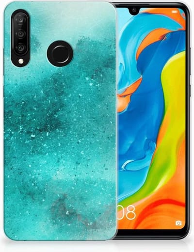 Hoesje maken Huawei P30 Lite Painting Blue