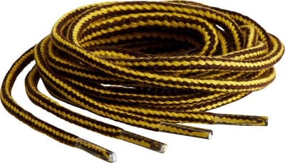 Springyard veters rond 4.5 mm - geel/bruin - 90cm - katoen - 1 paar