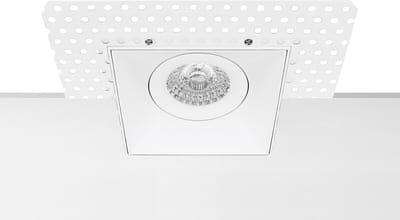 Spot Armatuur GU10 - Pragmi Nivas Pro - GU10 Inbouwspot - Vierkant - Wit - Aluminium - Trimless - Kantelbaar - 150mm
