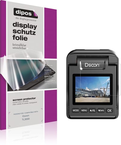 dipos – 4x Beschermfolie geschikt voor Dsoon TL3000 | Krasbestendige & heldere Screenprotector Ultra-Thin
