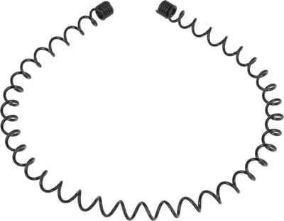 Haarsoires Haarband Diadeem 1cm – Gedraaide Draad – Metaal – Zwart