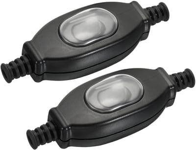 SPHProducts - Waterdichte Inline Schakelaar - 250V 3A - Aan/Uit Functionaliteit - Geschikt voor Lampen - 2 Stuks - Betrouwbaar en Duurzaam