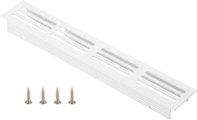 Ventilatierooster Deur - Rooster Kast - Meubels Ventileren - Aluminium Lamellen - 9 x 1.2 Inch - Wit
