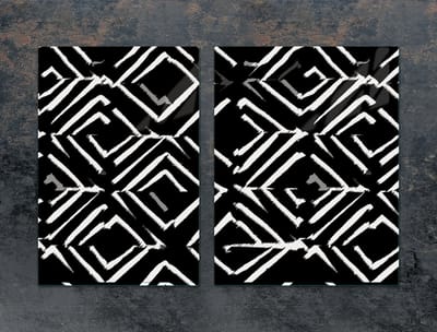 TMK ArtDeko Serie - Glazen Beschermplaat - 75x52 cm - Hittebestendig - Meerdere Gebruiken
