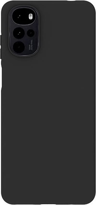 Geschikt voor Motorola Moto G22 Hoesje - Zwart Siliconen Case