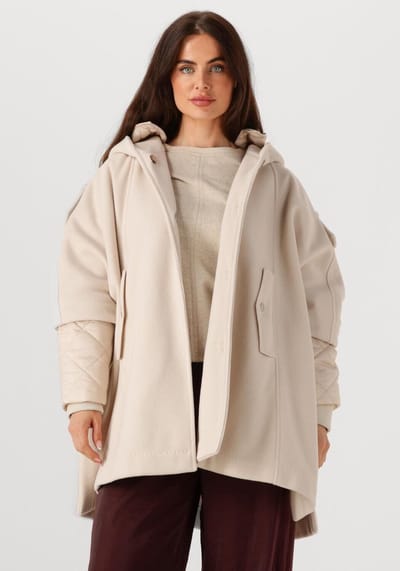 Beaumont Brigit Cape Coat Jassen Dames - Winterjas - Ecru - Maat L