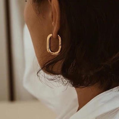 Hoge Kwaliteit Letter B Druppel Oorbellen Voor Vrouwen Mannen Trendy Elegante Koreaanse Minimalistische Gouden Kleur Statement Oorbellen Sieraden brown